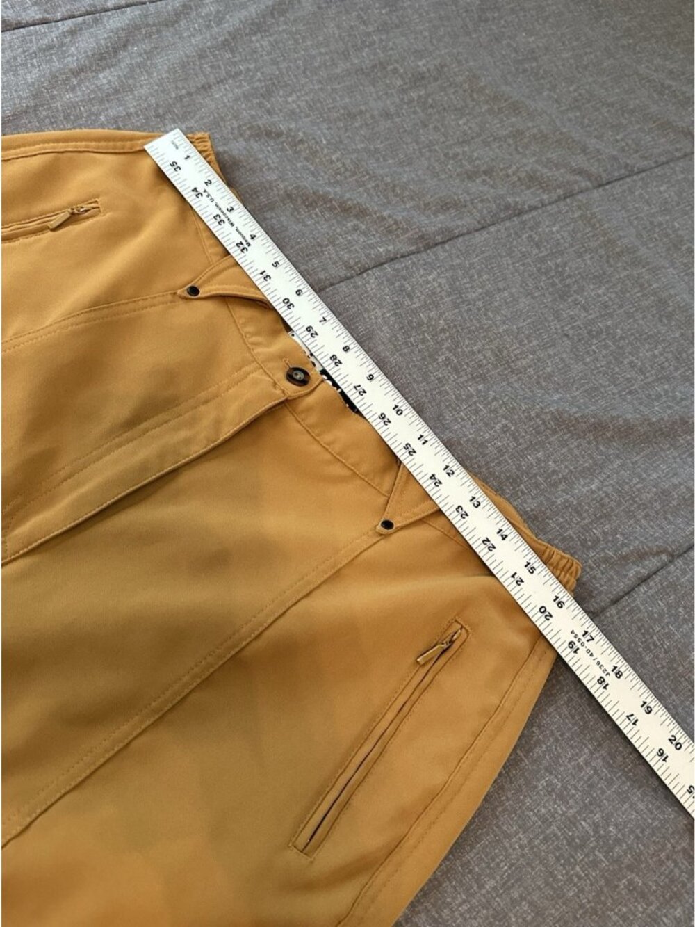 Vintage Jamie Sadock Womens Mustard Yellow Golf Shorts 12 Athletic Travel Sporty - Picture 4 of 6